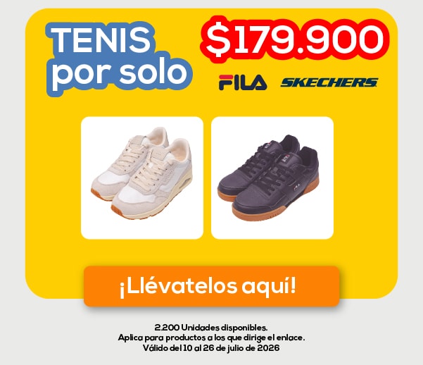 TENIS por solo $179.900 FILA SKECHERS ¡Llévatelos aquí!
